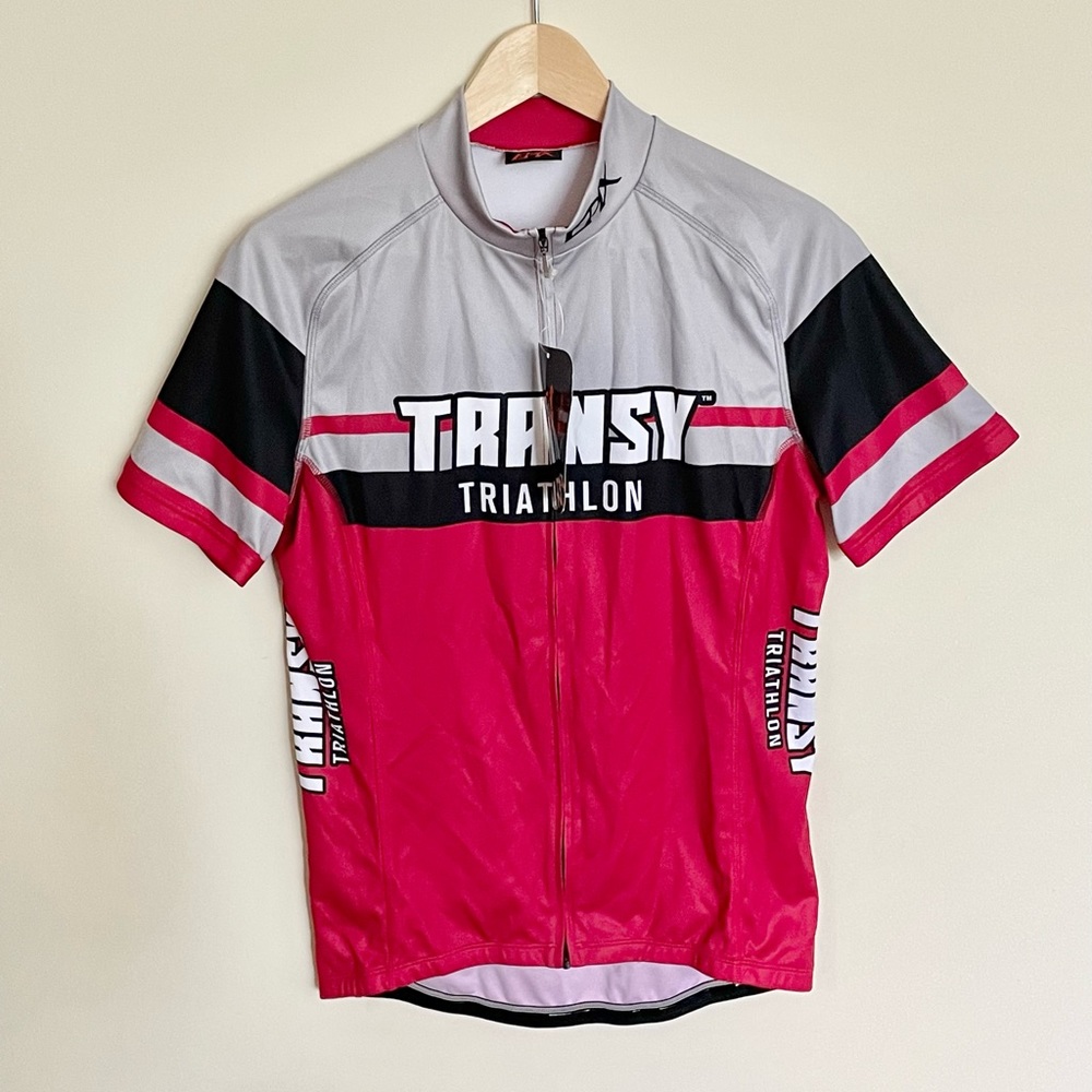 NEW Epix Cycling Jersey Bike Shirt Top Red Womens XL Transy Triathlon
